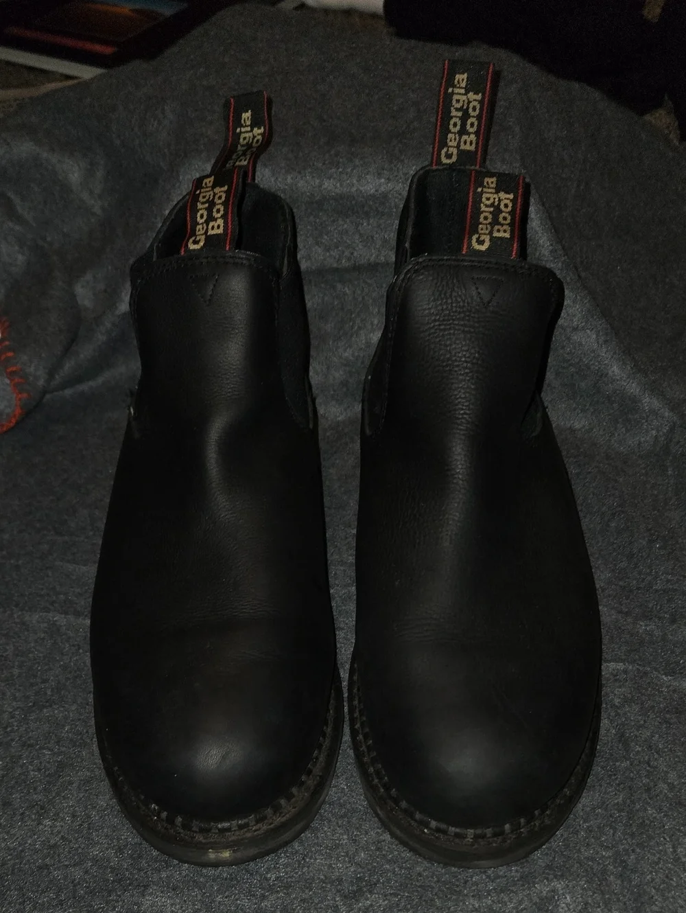 Georgia Boot Georgia Giant Revamp Waterproof Chelsea Work Boots Black Mens